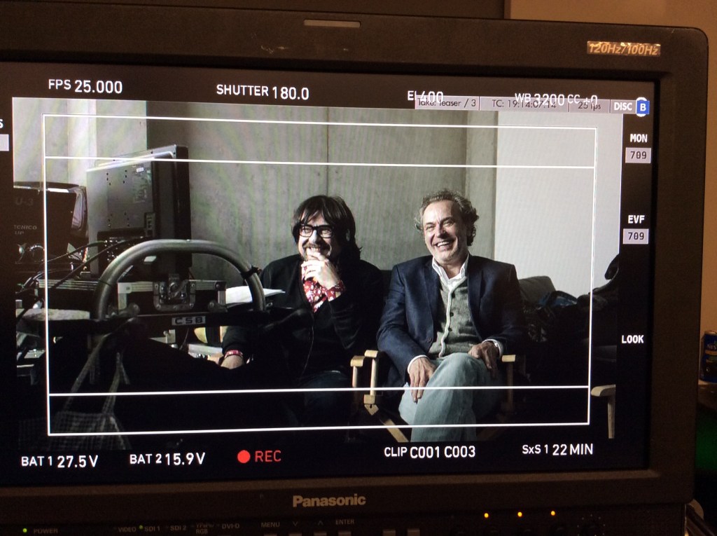 Juan Cruz Benavente junto a José Coronado en el rodaje de Domonic. Entrevista realizada por Carmen Nikol en www.entrevisttas.com