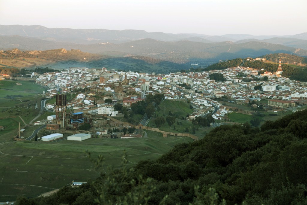 Vista panorámica de Almadén (Ciudad Real, España)