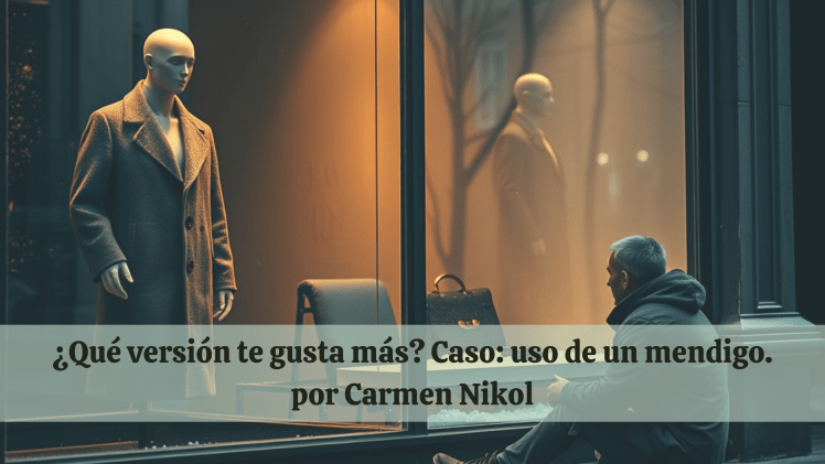 ¿Qué versión prefieres? Caso #1: Uso de un&nbsp;mendigo.